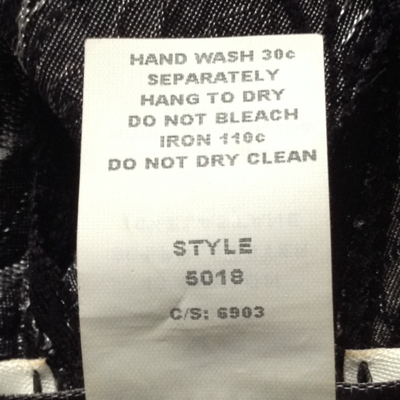 WHBM Black Silver Damask Corset Style Tank Cami - Picture 8 of 8